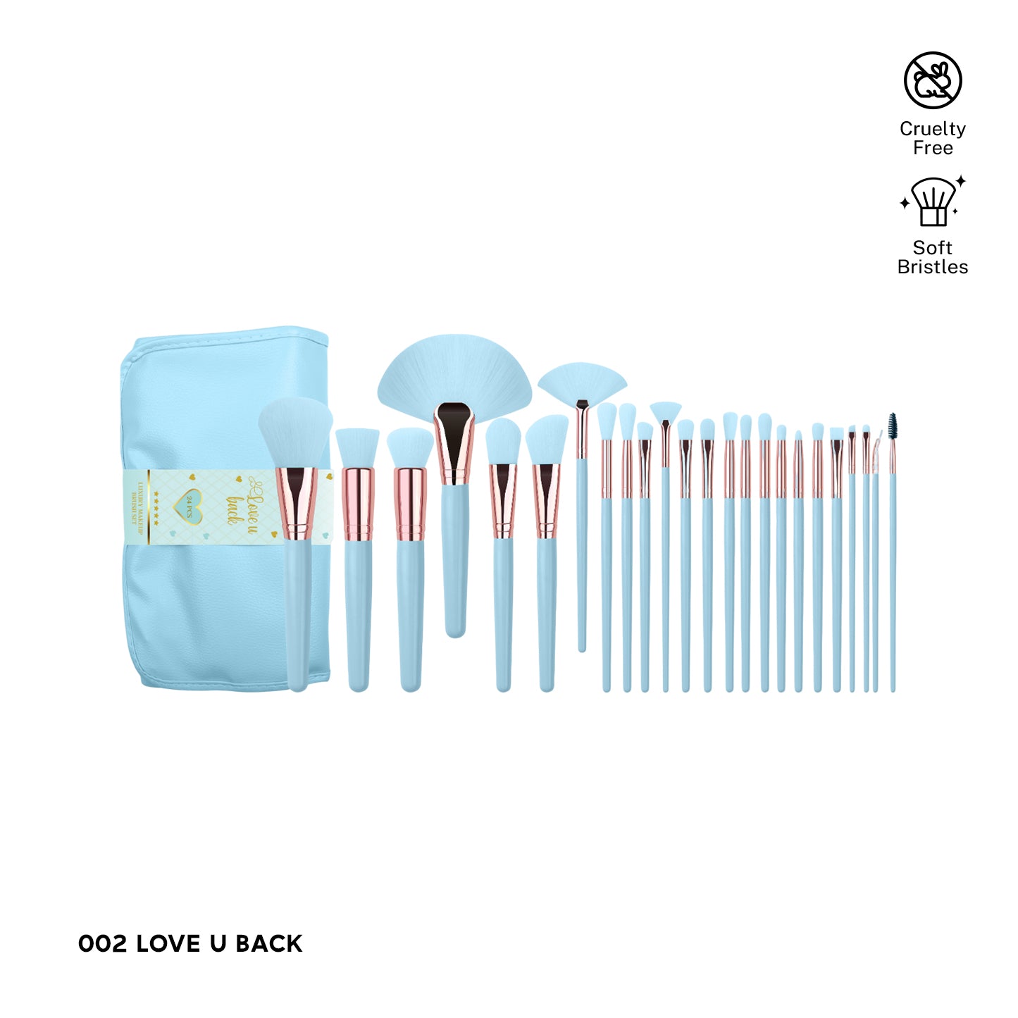 Luxury Collection 24 Pcs - Makeup Brush Set