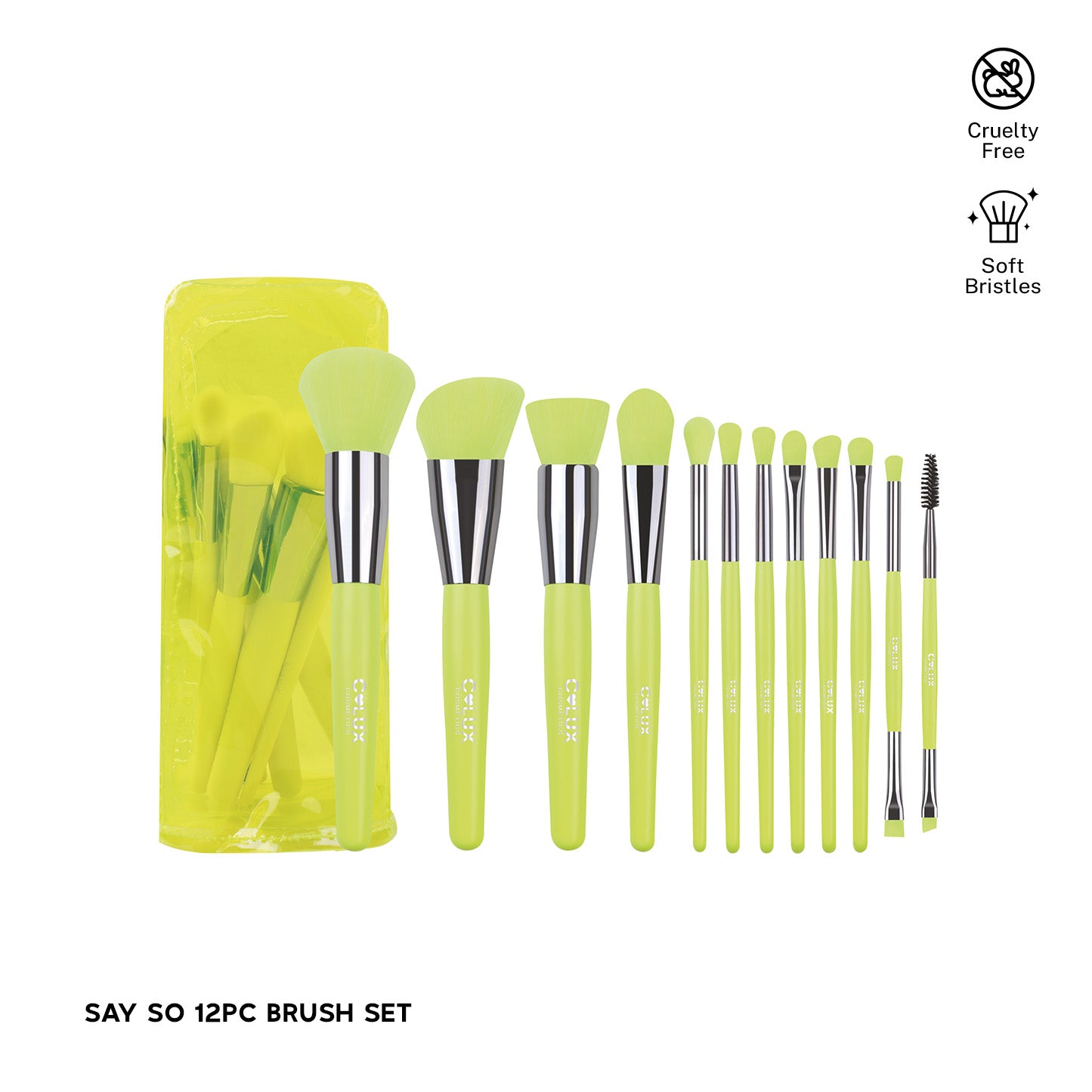 Neon Set 12Pcs -Makeup Brush